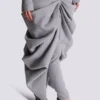 Long draped cotton knit dress Long draped cotton knit dress
