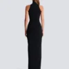 Long embroidered slit dress Long embroidered slit dress