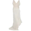 Long flowing dress with lace ruffles Long flowing dress with lace ruffles