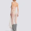 Long flowing dress with lace ruffles Long flowing dress with lace ruffles