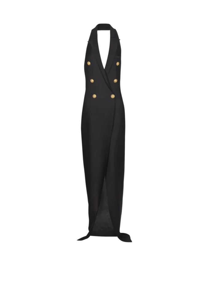 Long halterneck knit dress Long halterneck knit dress