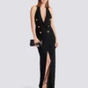 Long halterneck knit dress Long halterneck knit dress