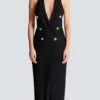 Long halterneck knit dress Long halterneck knit dress