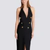 Long halterneck knit dress Long halterneck knit dress