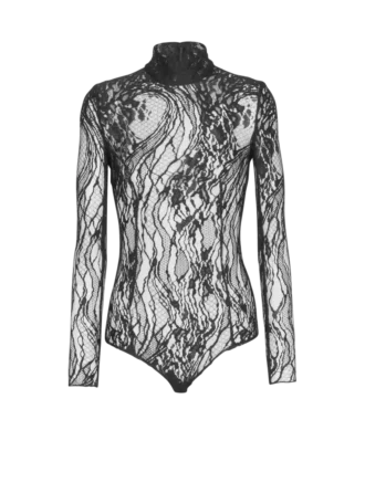 Long-sleeved lace body