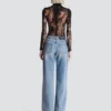Long-sleeved lace body Long-sleeved lace body