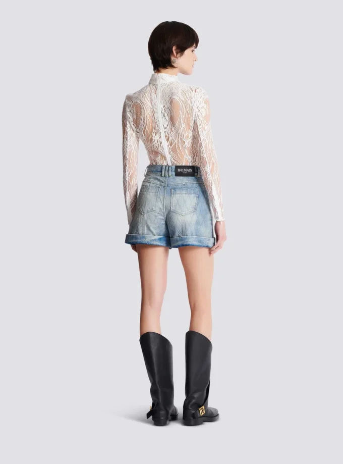 Long-sleeved lace body Long-sleeved lace body