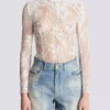Long-sleeved lace body Long-sleeved lace body