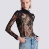 Long-sleeved lace body Long-sleeved lace body