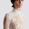 Long-sleeved lace body Long-sleeved lace body