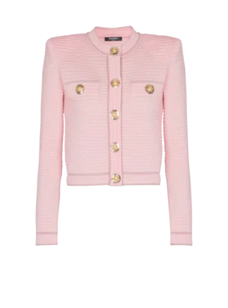 Long-sleeved textured knit cardigan Long-sleeved textured knit cardigan