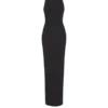 Long sleeveless dress in embroidered velvet Long sleeveless dress in embroidered velvet