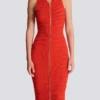 Long sleeveless dress in knit Long sleeveless dress in knit