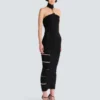 Long sleeveless dress with embellished detail Long sleeveless dress with embellished detail