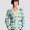 Loose glitter tweed cardigan Loose glitter tweed cardigan