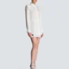 Love letter embroidered col cotton shirt Love letter embroidered col cotton shirt