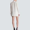 Love letter embroidered col cotton shirt Love letter embroidered col cotton shirt