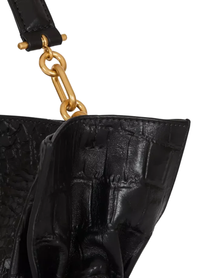 Medium Anthem bag in embossed crocodile-print calfskin Medium Anthem bag in embossed crocodile-print calfskin