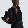 Medium Anthem bag in embossed crocodile-print calfskin Medium Anthem bag in embossed crocodile-print calfskin