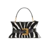 Medium Anthem bag in leather and zebra-print ponyskin Medium Anthem bag in leather and zebra-print ponyskin