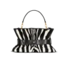 Medium Anthem bag in leather and zebra-print ponyskin Medium Anthem bag in leather and zebra-print ponyskin