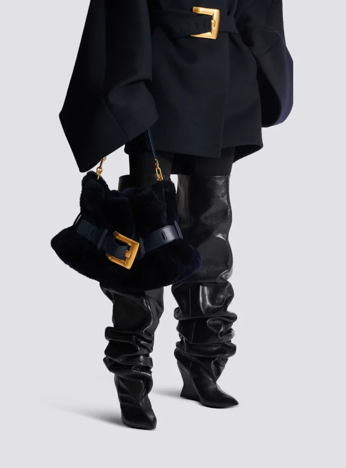 Medium Anthem bag in shearling Medium Anthem bag in shearling