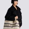 Medium Release Shopper bag in canvas and calfskin Medium Release Shopper bag in canvas and calfskin