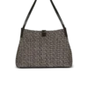 Medium Release Shopper bag in monogram jacquard and calfskin leather Medium Release Shopper bag in monogram jacquard and calfskin leather
