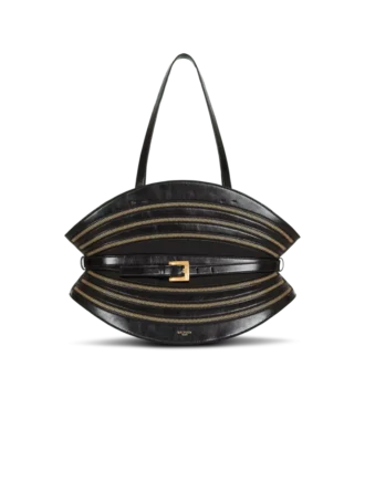 Medium Shuffle Zips bag in calfskin leather