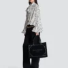 Medium suede B-Army tote bag Medium suede B-Army tote bag