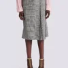 Midi skirt with Prince of Wales check