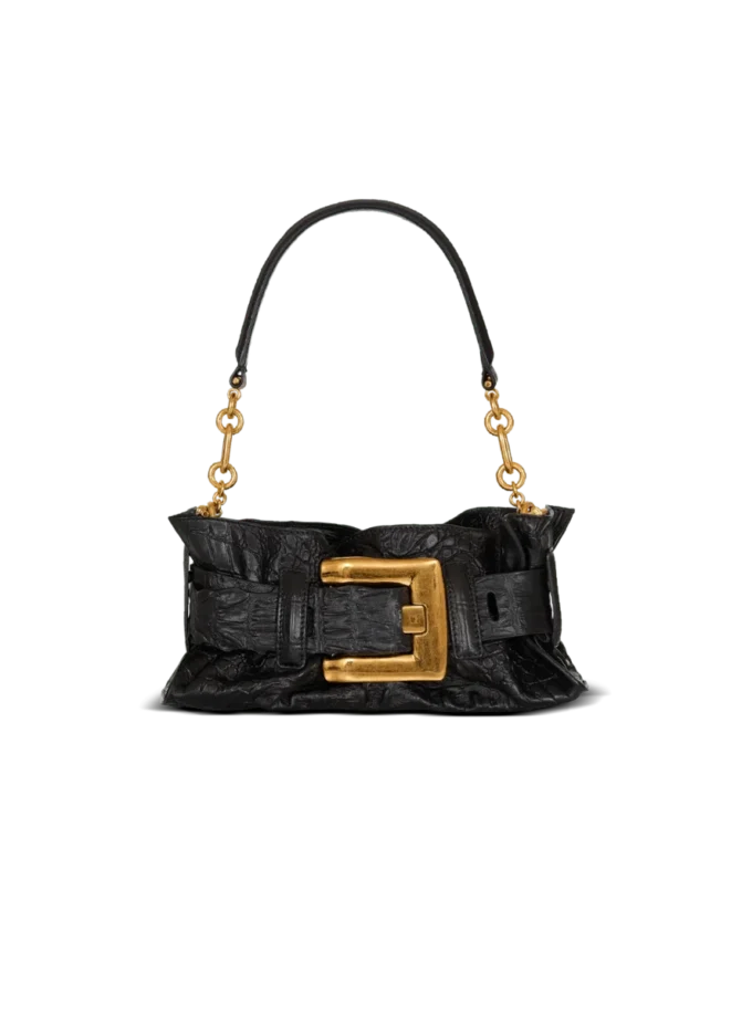 Mini Anthem bag in embossed crocodile-print calfskin Mini Anthem bag in embossed crocodile-print calfskin
