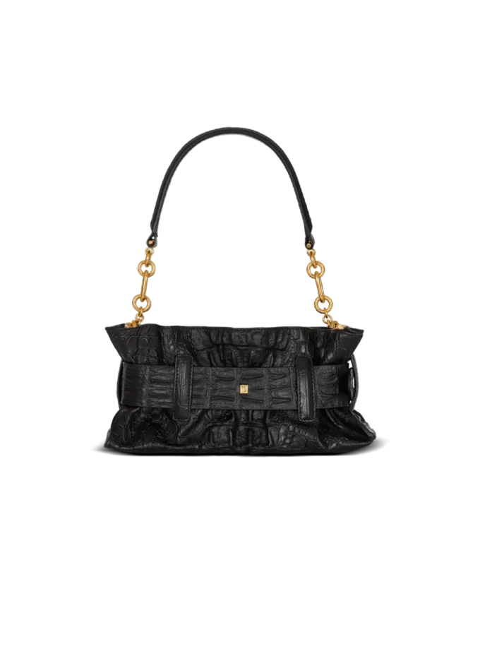 Mini Anthem bag in embossed crocodile-print calfskin Mini Anthem bag in embossed crocodile-print calfskin