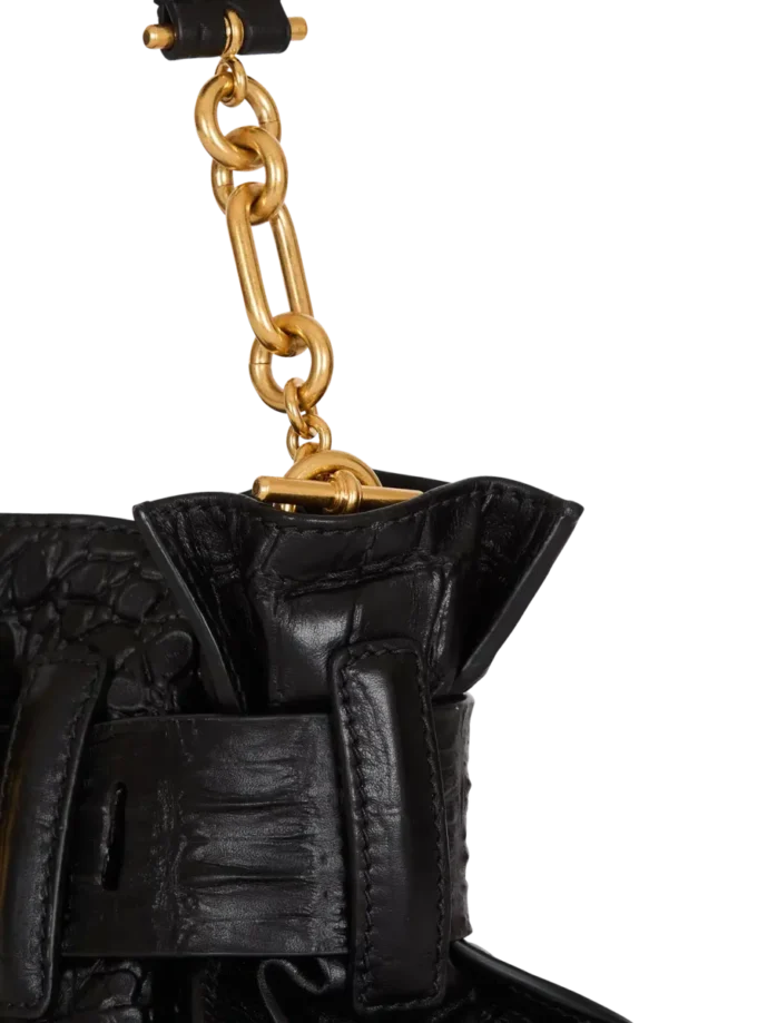 Mini Anthem bag in embossed crocodile-print calfskin Mini Anthem bag in embossed crocodile-print calfskin