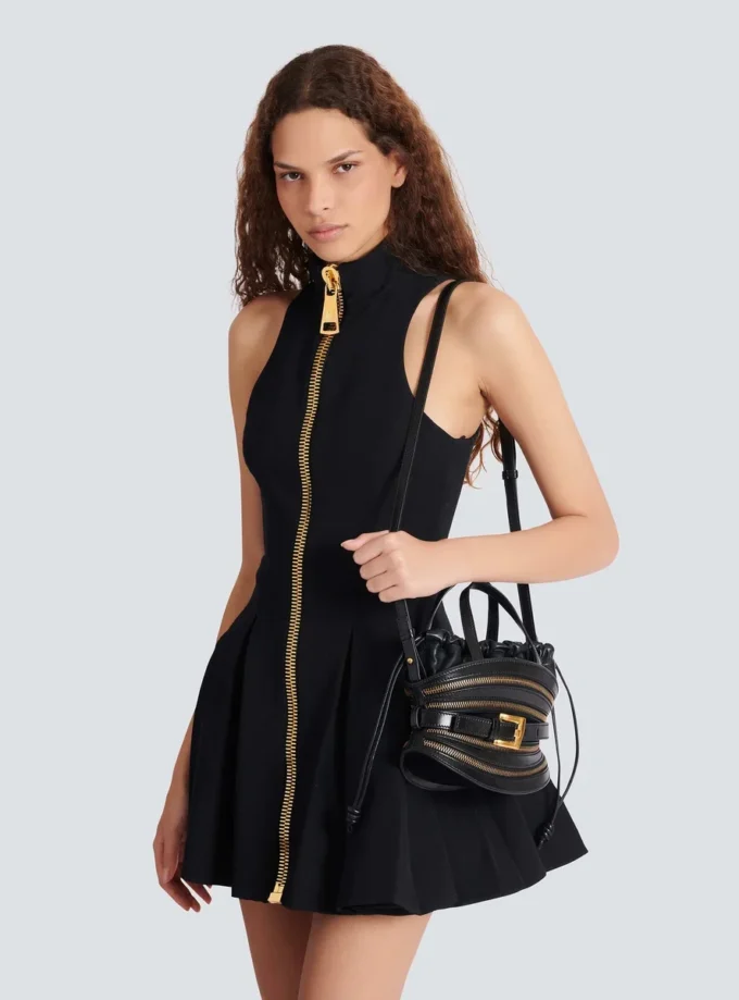 Mini Shuffle Zips bag in calfskin leather Mini Shuffle Zips bag in calfskin leather