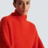 Mohair knit jumper with collar detail Mohair knit jumper with collar detail