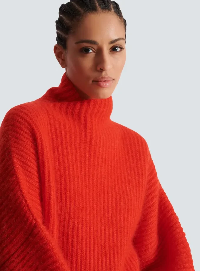 Mohair knit jumper with collar detail Mohair knit jumper with collar detail
