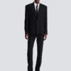Monogram grain de poudre 1-button jacket