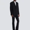 Monogram grain de poudre 1-button jacket