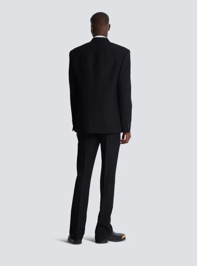 Monogram grain de poudre 1-button jacket