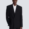 Monogram grain de poudre 1-button jacket
