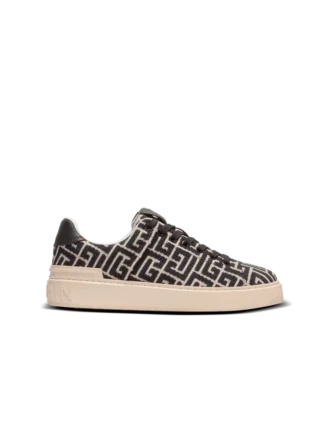 Monogram jacquard B-Court trainers