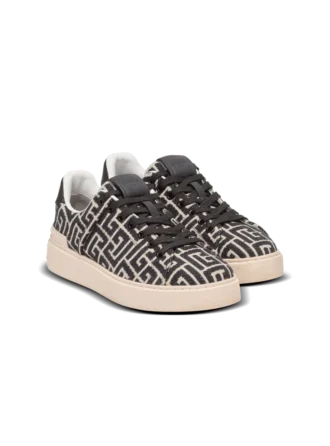 Monogram jacquard B-Court trainers