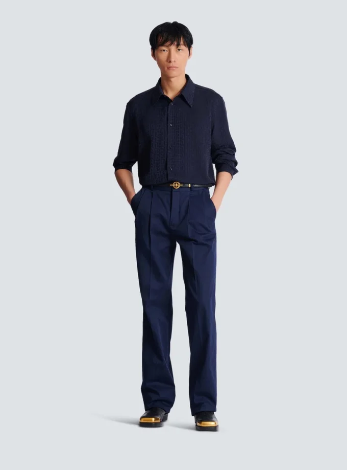 Monogram jacquard shirt