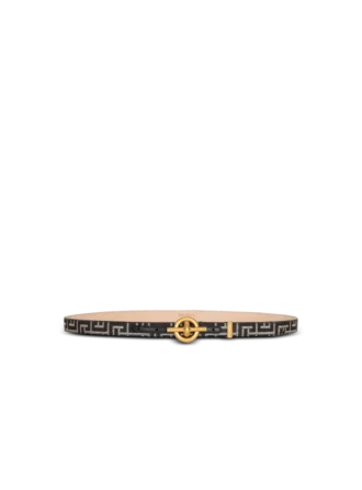 Monogram jacquard T-Bar belt