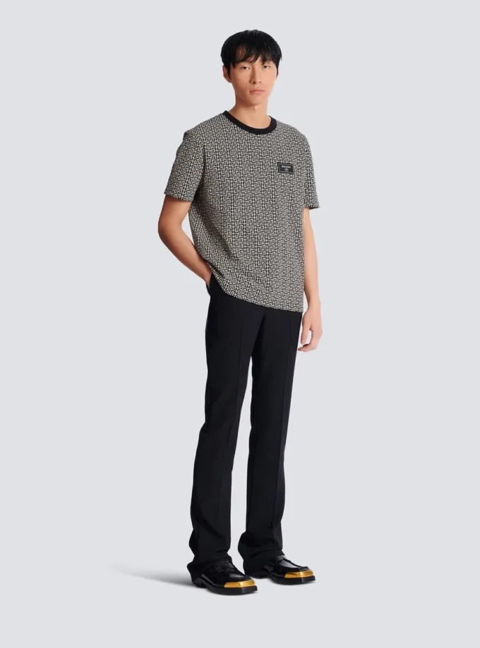 Monogram jacquard T-shirt