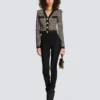 Monogram knit cardigan Monogram knit cardigan