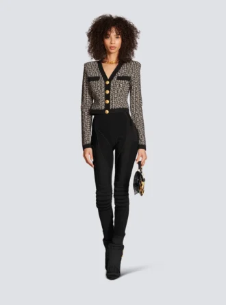 Monogram knit cardigan Monogram knit cardigan