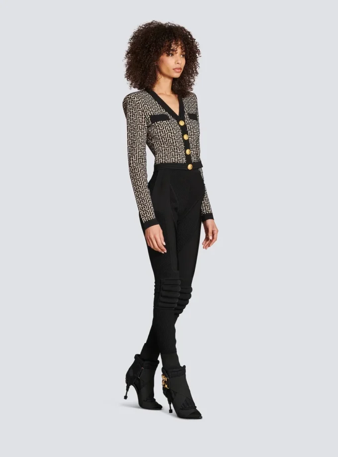 Monogram knit cardigan Monogram knit cardigan