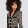 Monogram knit cardigan Monogram knit cardigan